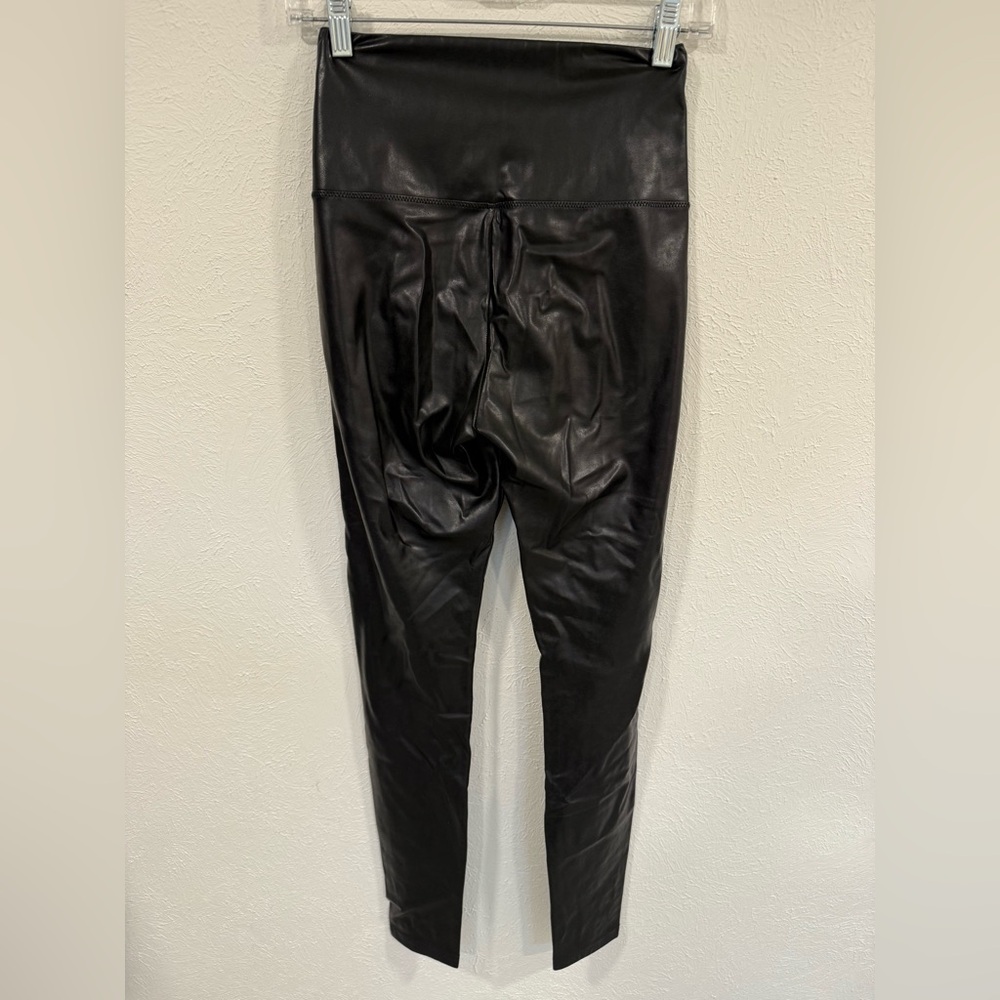SPANX Black Shiny Leggings - Picture 4 of 5
